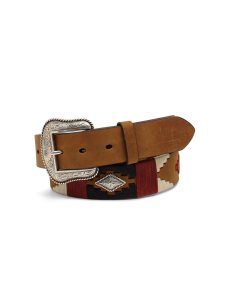 Pánské Pásky Ariat Diamond Embroidery Hnědé | UTVAS-5261