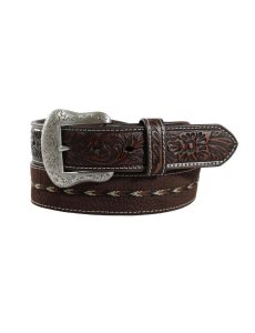 Pánské Pásky Ariat Embossed center stitch Hnědé | KAEYM-8402