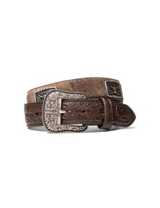 Pánské Pásky Ariat Steer Head Concho Hnědé | LBKMA-5267