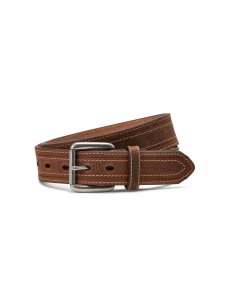 Pánské Pásky Ariat Thick Stripe Hnědé | IBNKS-6954