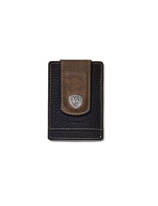 Pánské Tašky Ariat Card Case Logo Diagonal Stitch Hnědé | PDCKO-9068