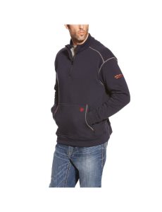 Pánské Topy Ariat FR Polartec Fleece 1/4 Zip Tmavě Blankyt | BHVUM-5920