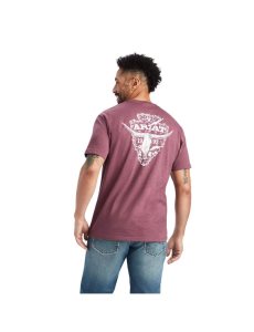 Pánské Tričko Ariat Arrowhead 2.0 Vínové | PMCBH-1346
