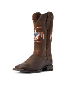 Pánské Westernové Boty Ariat Circuit Thunderbird Chimayo Hnědé | ELXRO-8270