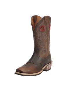 Pánské Westernové Boty Ariat Heritage Roughstock Široké Square Špicí Hnědé | EOLKB-6930