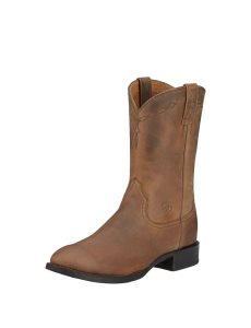 Pánské Westernové Boty Ariat Heritage Roper Hnědé | KAGRL-2714