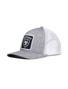 Pánské Čepice Ariat Logo Patch Šedé | LKJGP-3401