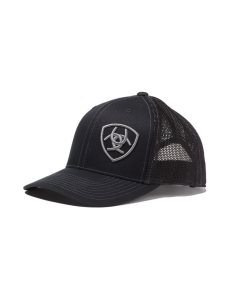 Pánské Čepice Ariat Logo Snapback Černé | MSAWD-6094