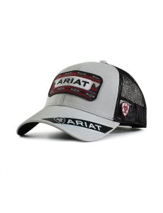 Pánské Čepice Ariat Logo patch gry/multi Šedé | ZIKMG-9407
