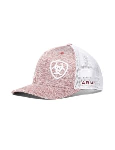 Pánské Čepice Ariat Offset Shield Vínové | IQYPU-5194