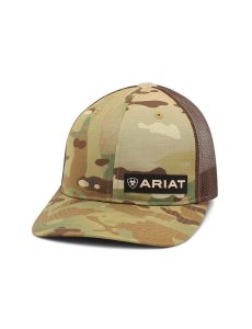 Pánské Čepice Ariat Offset logo Maskáčové | NBZFS-9403