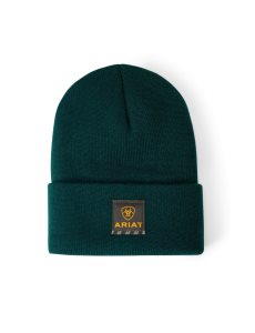 Pánské Čepice Ariat Rebar Watch Tmavě Zelene | KBYNO-0928