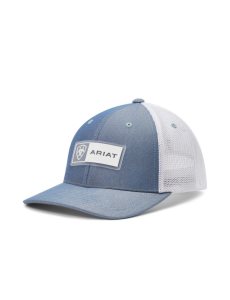 Pánské Čepice Ariat Rectangle logo patch Světle Blankyt | BIKRE-7612