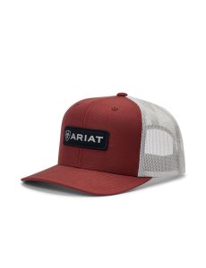 Pánské Čepice Ariat Rectangle logo patch Červené | BVWPH-8623