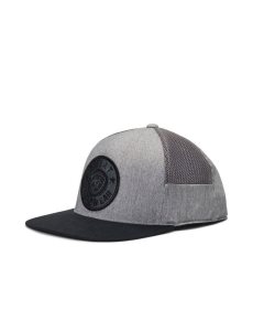 Pánské Čepice Ariat Round Logo Patch Šedé | TEJKP-3162