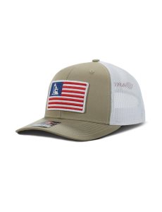 Pánské Čepice Ariat Usa flag patch logo Hnědé | GZAWL-8479