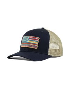 Pánské Čepice Ariat Usa flag patch logo Tmavě Blankyt | RTYAJ-0135