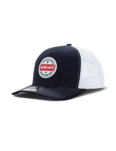 Pánské Čepice Ariat premium goods round patch Tmavě Blankyt | BKQXR-3942