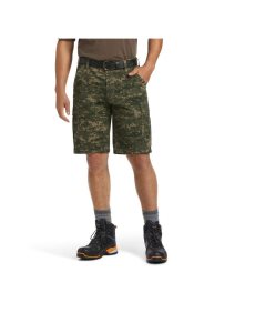 Pánské Šortky Ariat Rebar DuraStretch Made Tough Cargo Tmavě Maskáčové | AHCIV-5024
