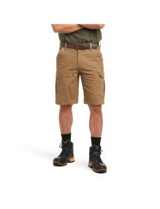 Pánské Šortky Ariat Rebar DuraStretch Made Tough Cargo Hnědožlutý | TBWFL-4369