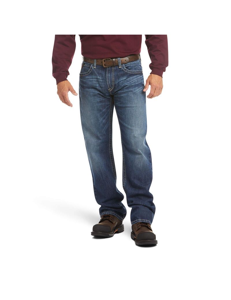 Pánské Džíny Ariat FR M3 Loose DuraStretch Vortex Stackable Rovný Leg Titan | IFNTB-4063