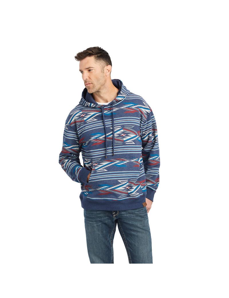 Pánské Mikiny S Kapucí Ariat All-over print Chimayo Viacfarebný | LSETK-6431