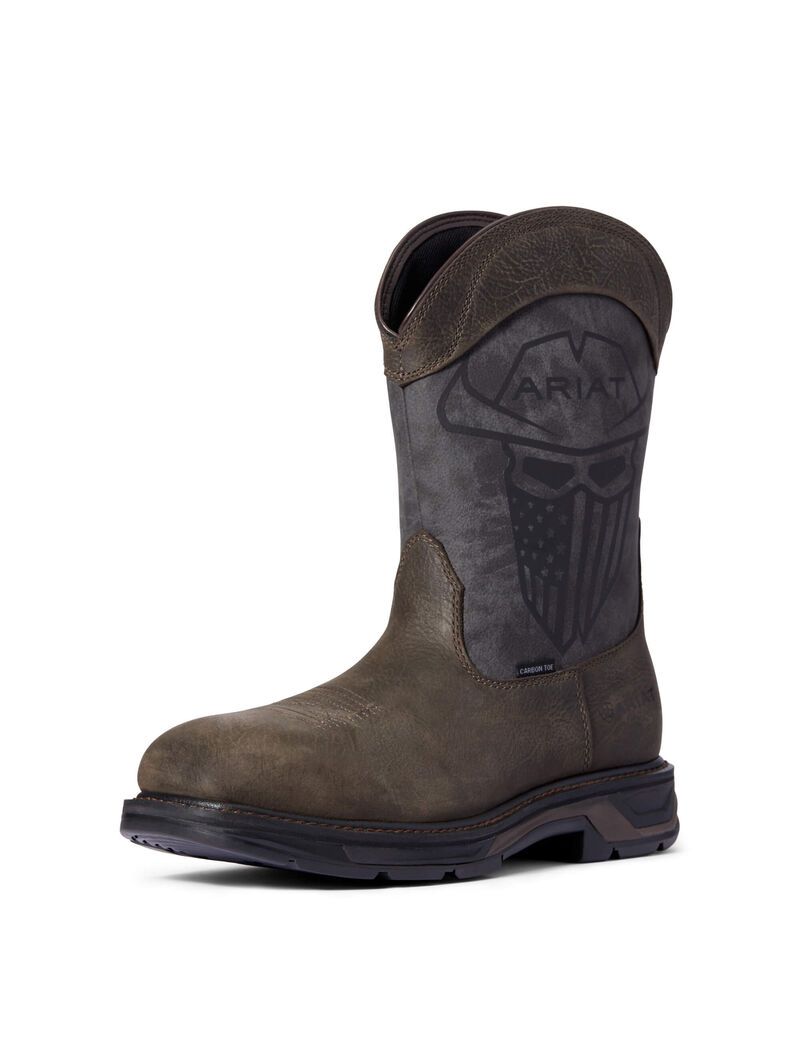 Pánské Pracovní Boty Ariat WorkHog XT Incognito Carbon Špicí Káva | OVQLR-4350