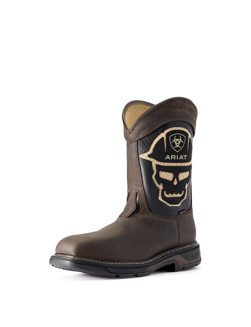 Pánské Pracovní Boty Ariat WorkHog XT VentTEK Bold Carbon Špicí Káva | XMAHV-5783